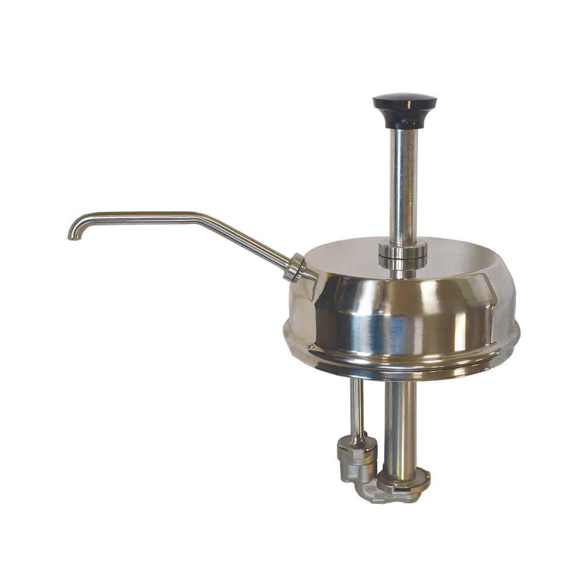 Server Products 81320 stainless steel hot topping replacement pump with dispensing spout and push-down handle