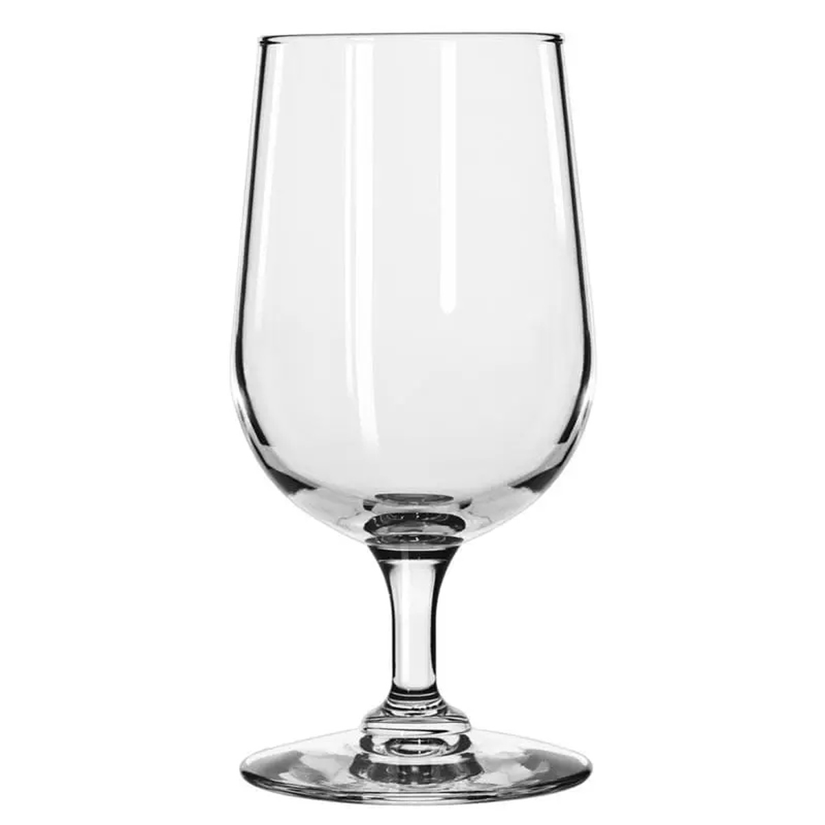 Libbey 8411 Citation 11 oz. clear banquet goblet with tall bowl and short sturdy stem