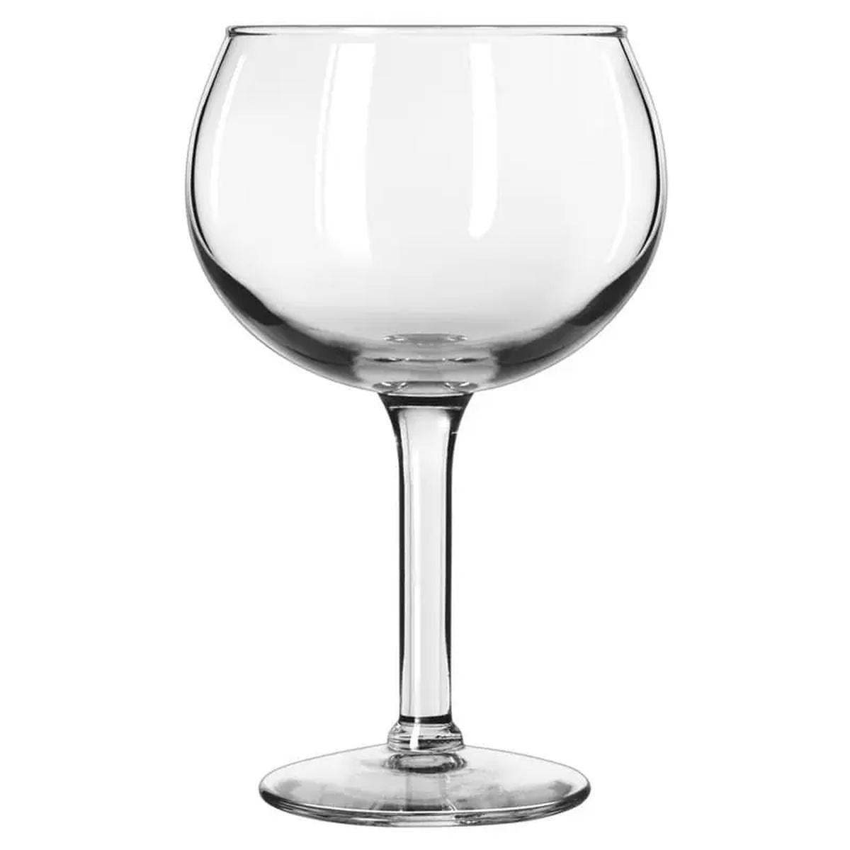 Libbey 8418 Grande Bolla 17.5 oz clear stemware glass with large rounded bowl and long sturdy stem