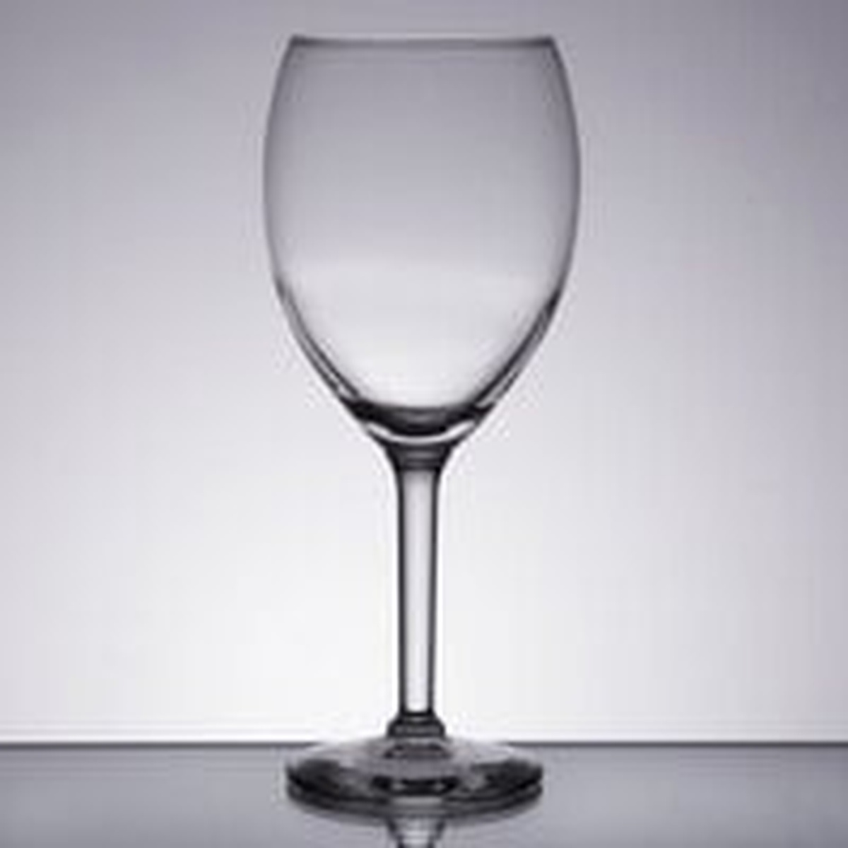Libbey 8420 Vino Grande wine glass side profile view showing rounded bowl and stemmed base