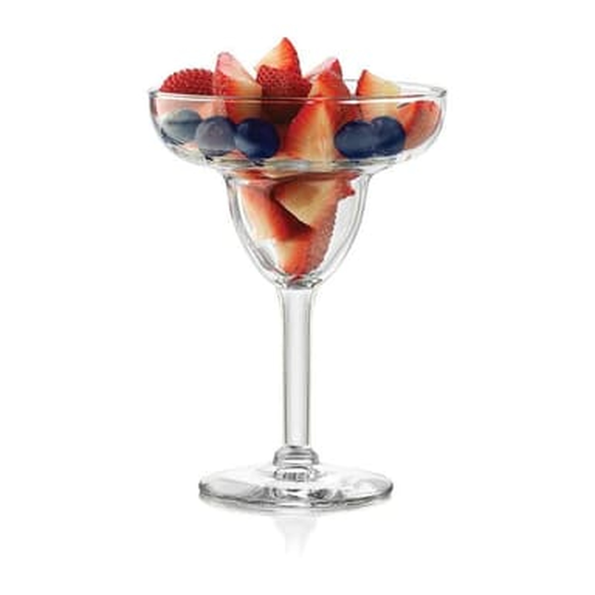 Libbey 8429 Citation Gourmet glass used as a dessert vessel filled with fresh strawberries and blueberries