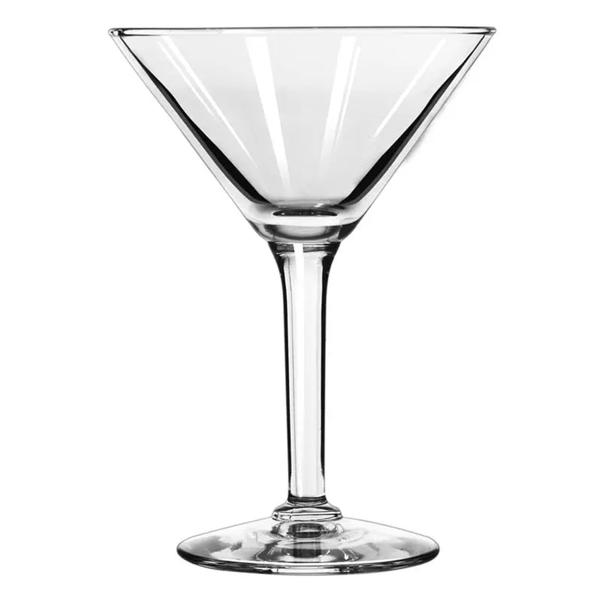 Libbey Citation 8455 6 oz. clear stemmed cocktail martini glass with wide triangular bowl