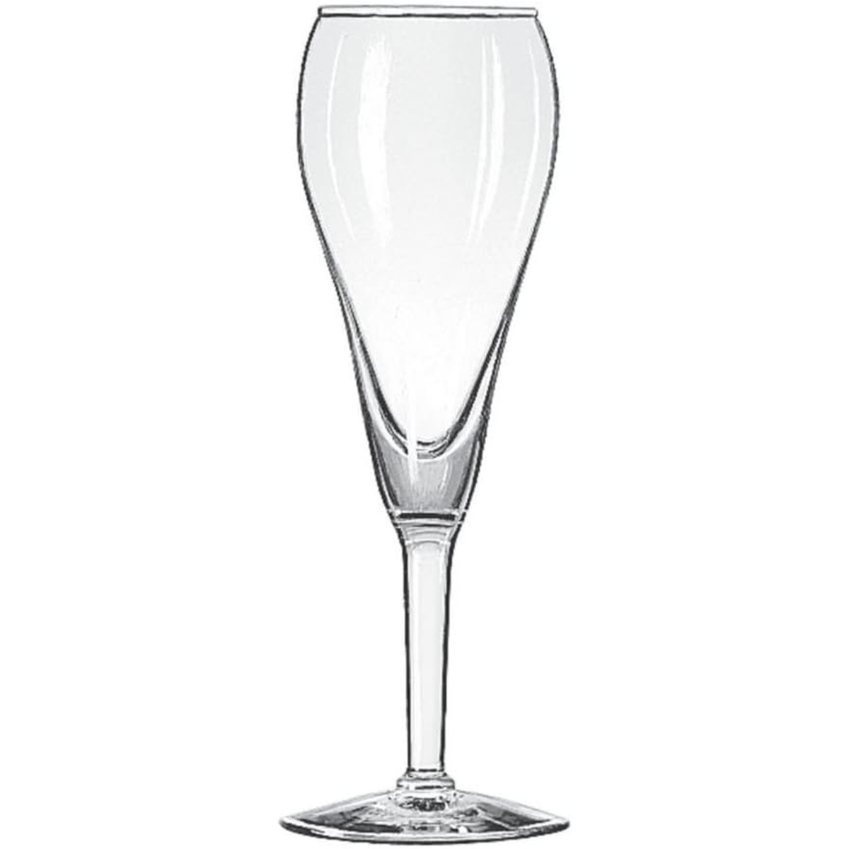 Libbey 8477 Citation Gourmet 6 oz tulip champagne glass, clear glass with elegant stem and wide tulip bowl
