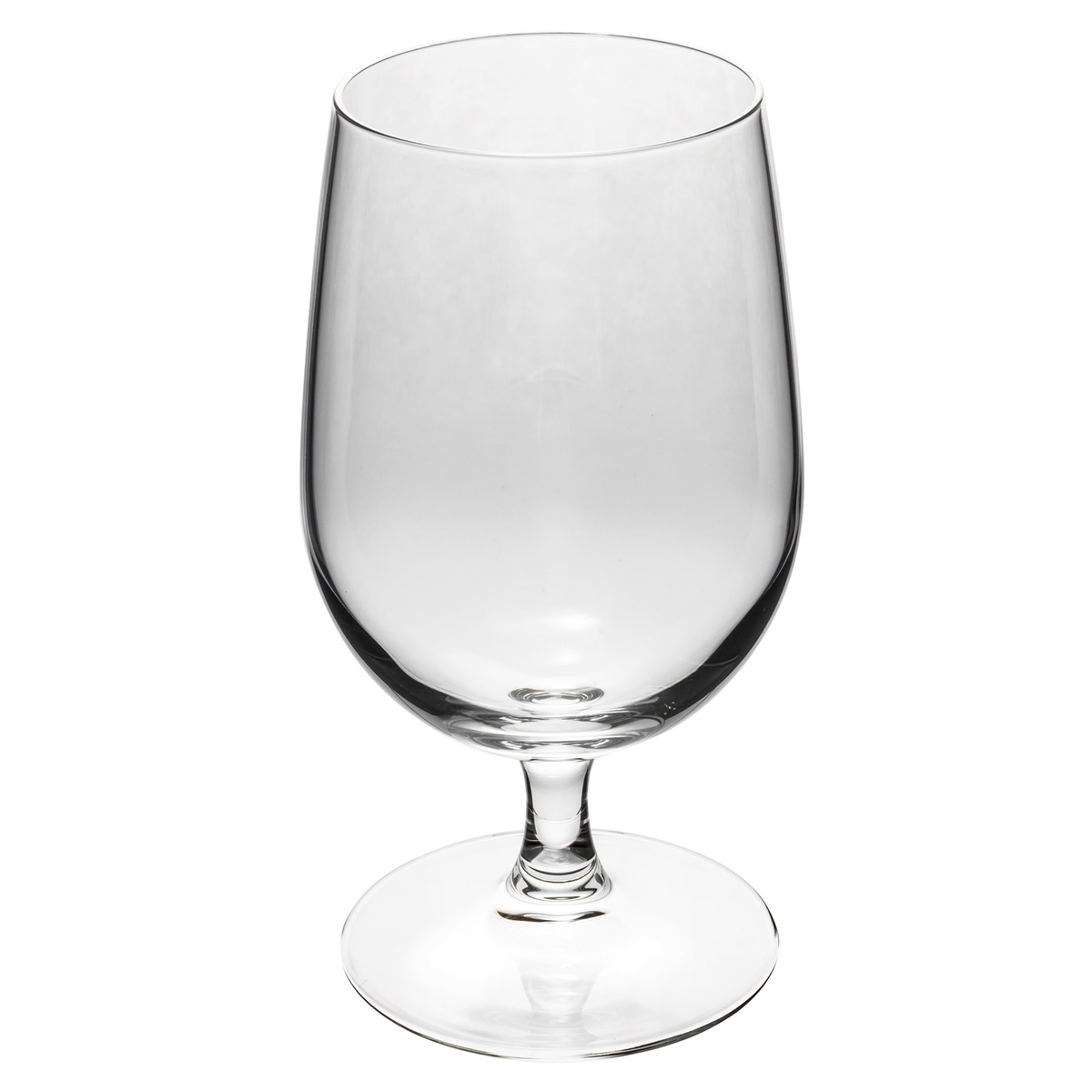 Libbey 8513SR Bristol Valley goblet showing wide U-shaped bowl and elegant clear glass profile