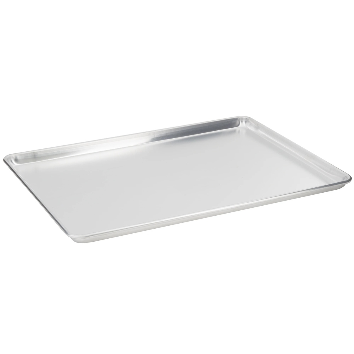 Vollrath 9002 Wear-Ever full-size aluminum sheet pan with natural finish, angled view