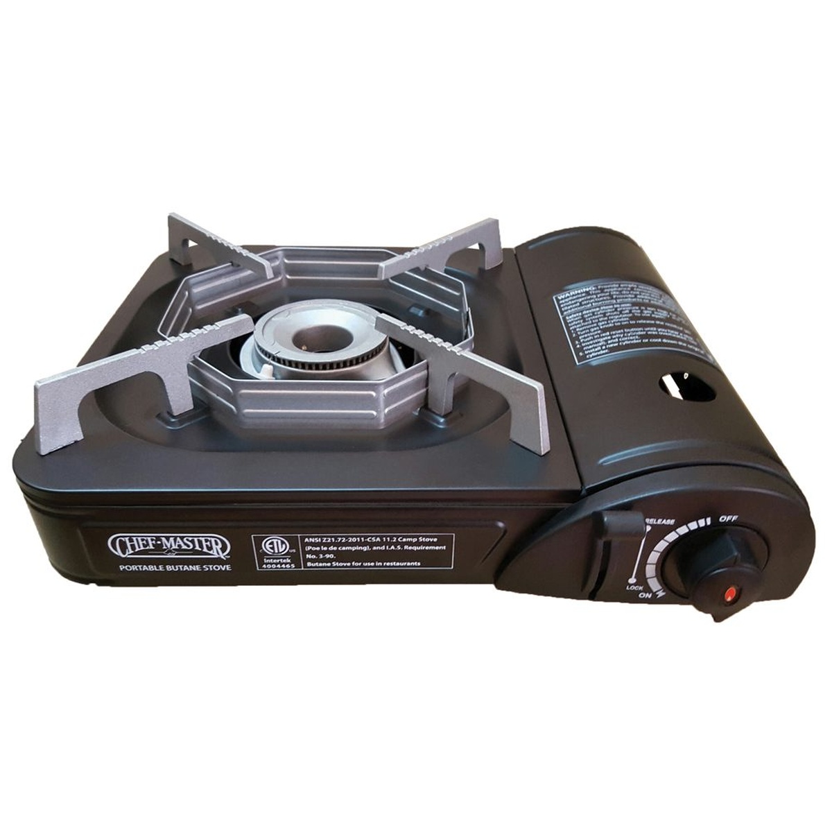 Chef Master portable butane stove countertop burner with control knob