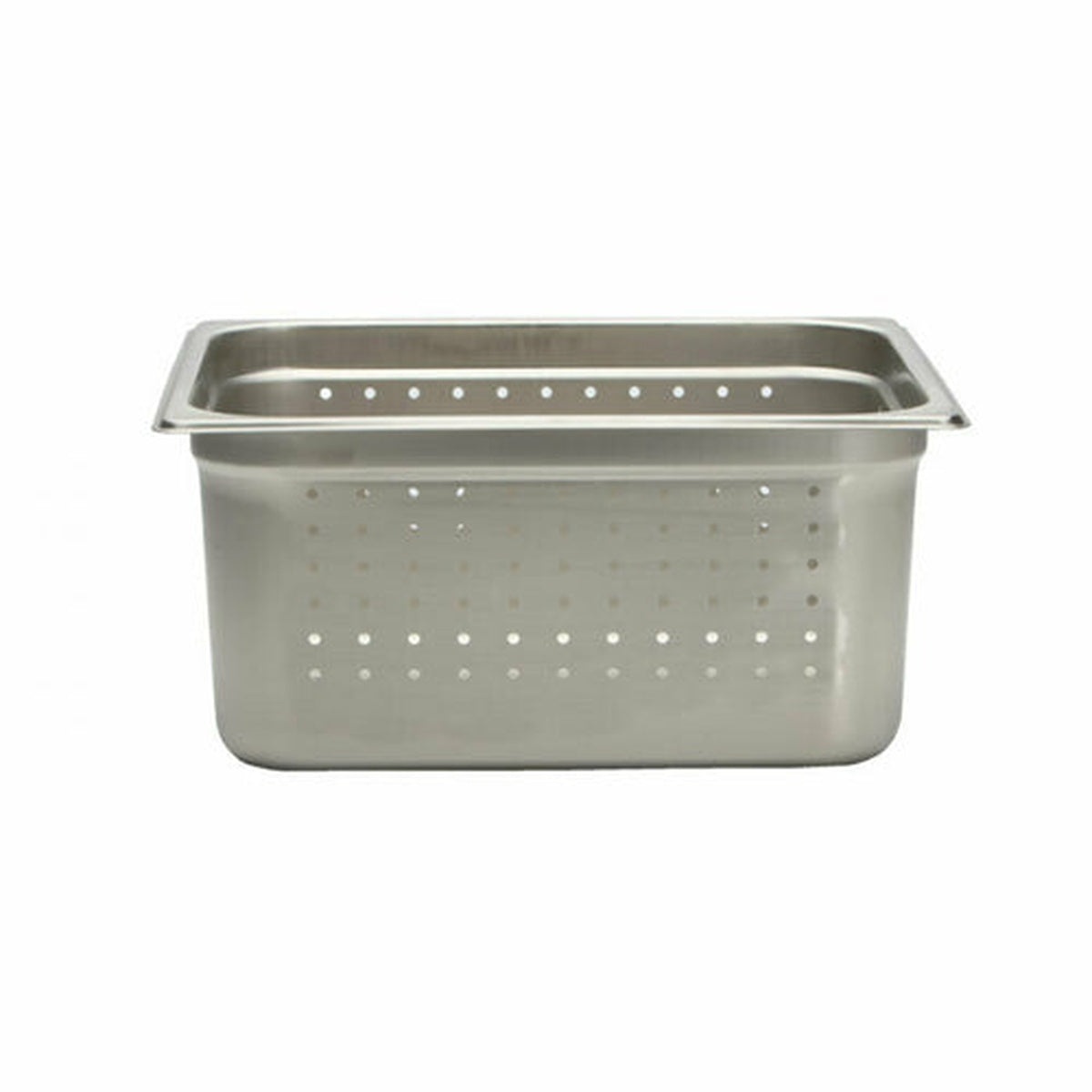 Libertyware 9126P 1/2 size perforated stainless steel steam table pan, 6 inches deep, with perforations on sides and bottom