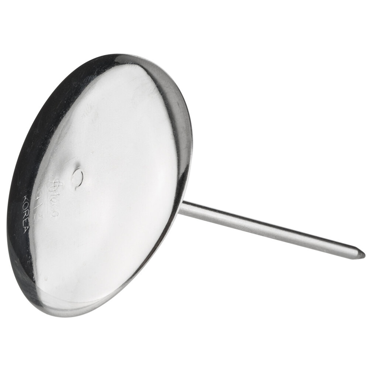 Ateco 913 flat stainless steel flower nail with smooth disc head and long pointed stem
