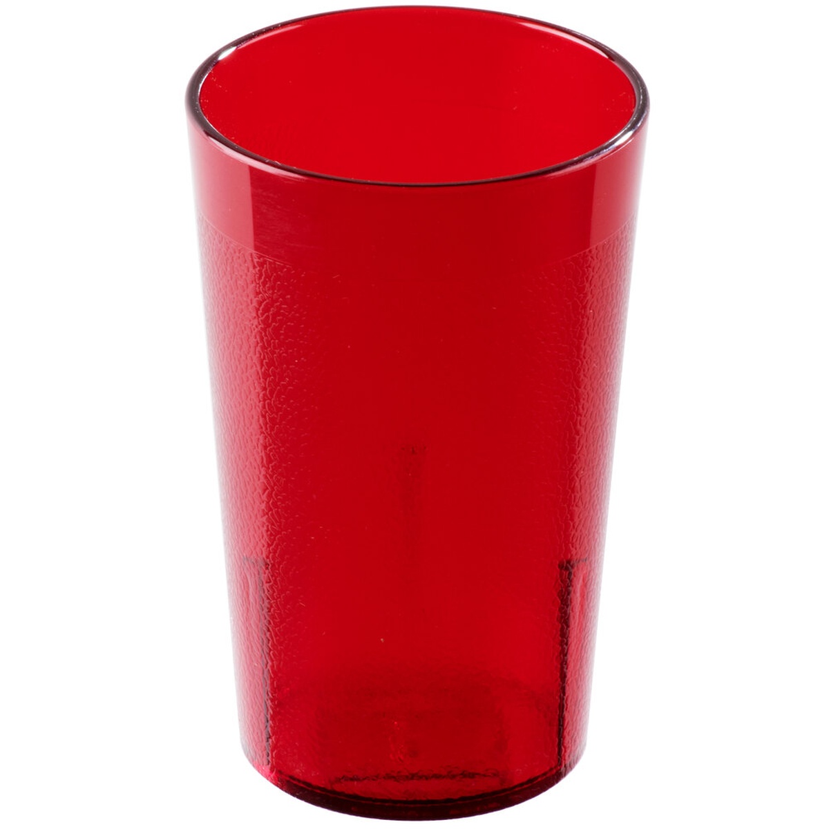 Cambro 950P2156 Colorware 9.8 oz ruby red textured SAN plastic tumbler