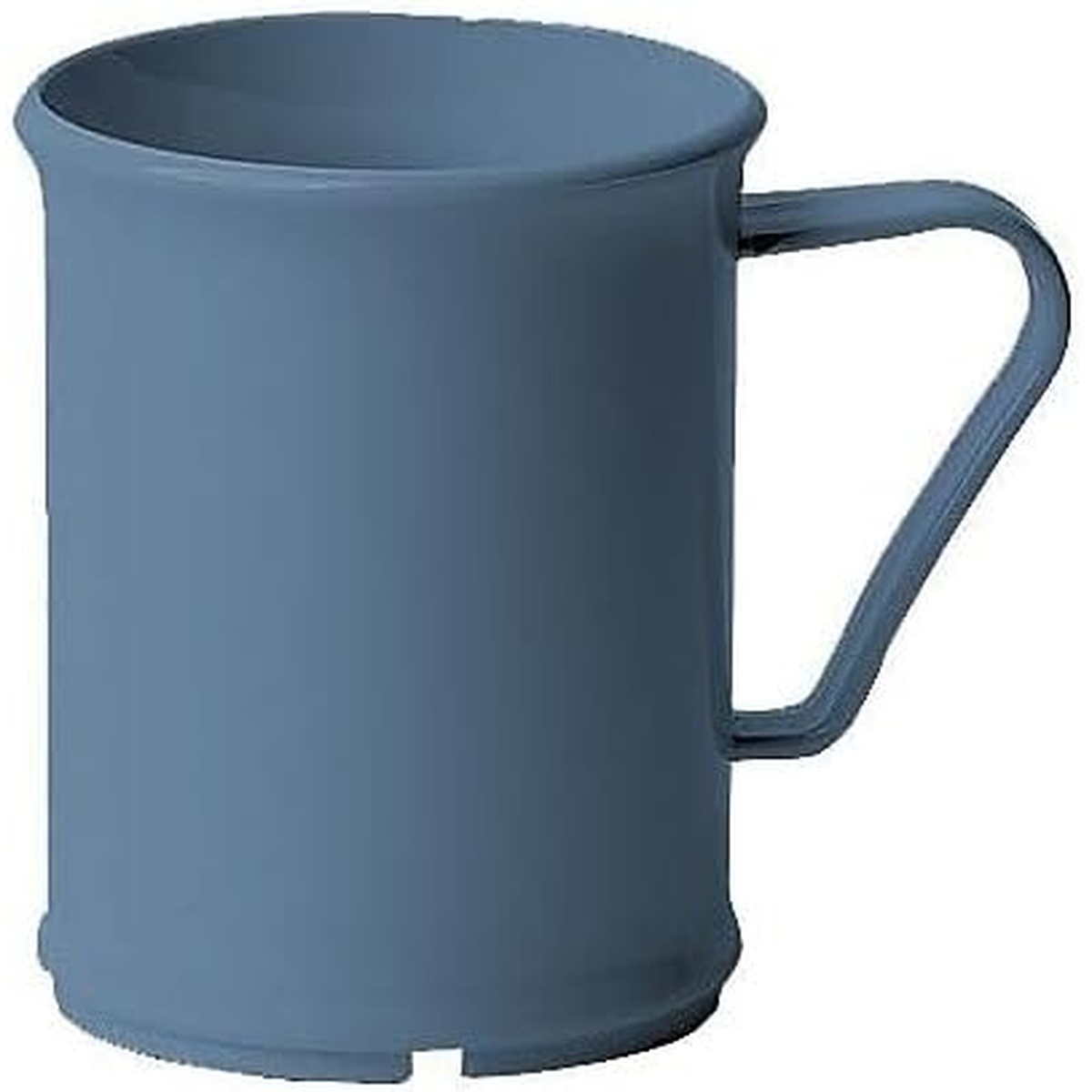 Cambro 96CW401 Camwear slate blue polycarbonate mug with handle, side view
