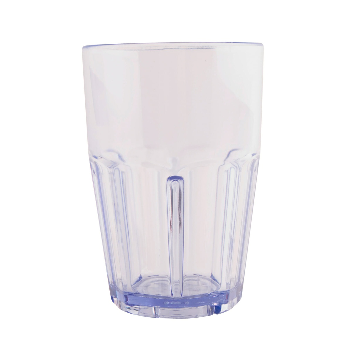 G.E.T. Enterprises Bahama 14 oz clear SAN plastic tumbler, full side profile view