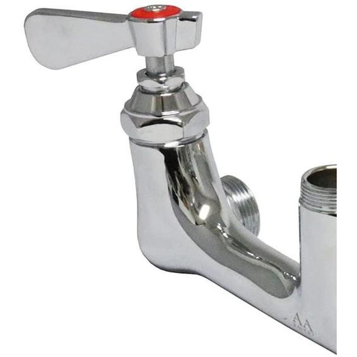 AA-103G stem check unit with chrome B-handle installed on a faucet body, red hot index visible