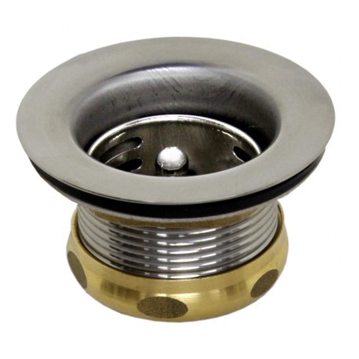 AA-141 GSW USA mini basket strainer with stainless steel top basket and brass threaded drain body