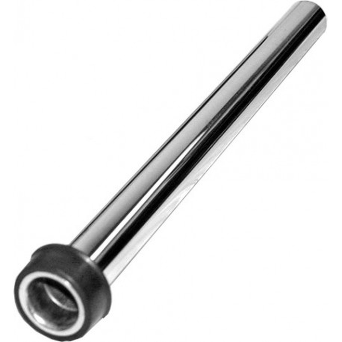 GSW USA AA-147 brass bar sink overflow tube with attached rubber washer, polished chrome finish, 10 inch length