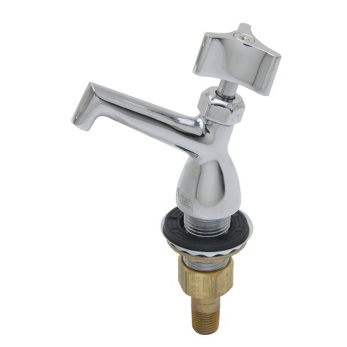 AA-503G heavy duty dipperwell faucet with polished chrome body and brass NPS male inlet