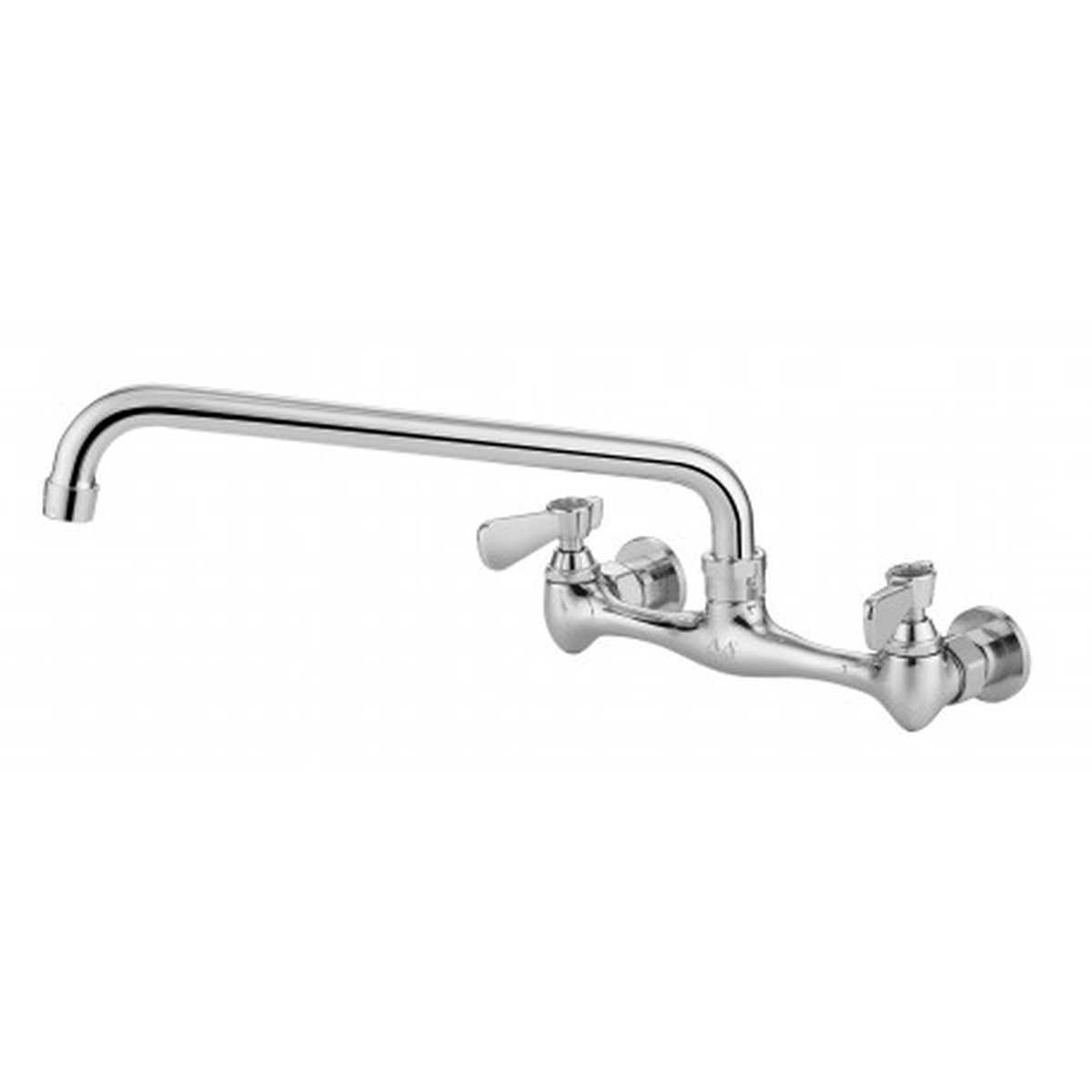 AA-712G GSW USA 8-inch wall mount commercial duty faucet with 12-inch swivel spout and polished chrome finish