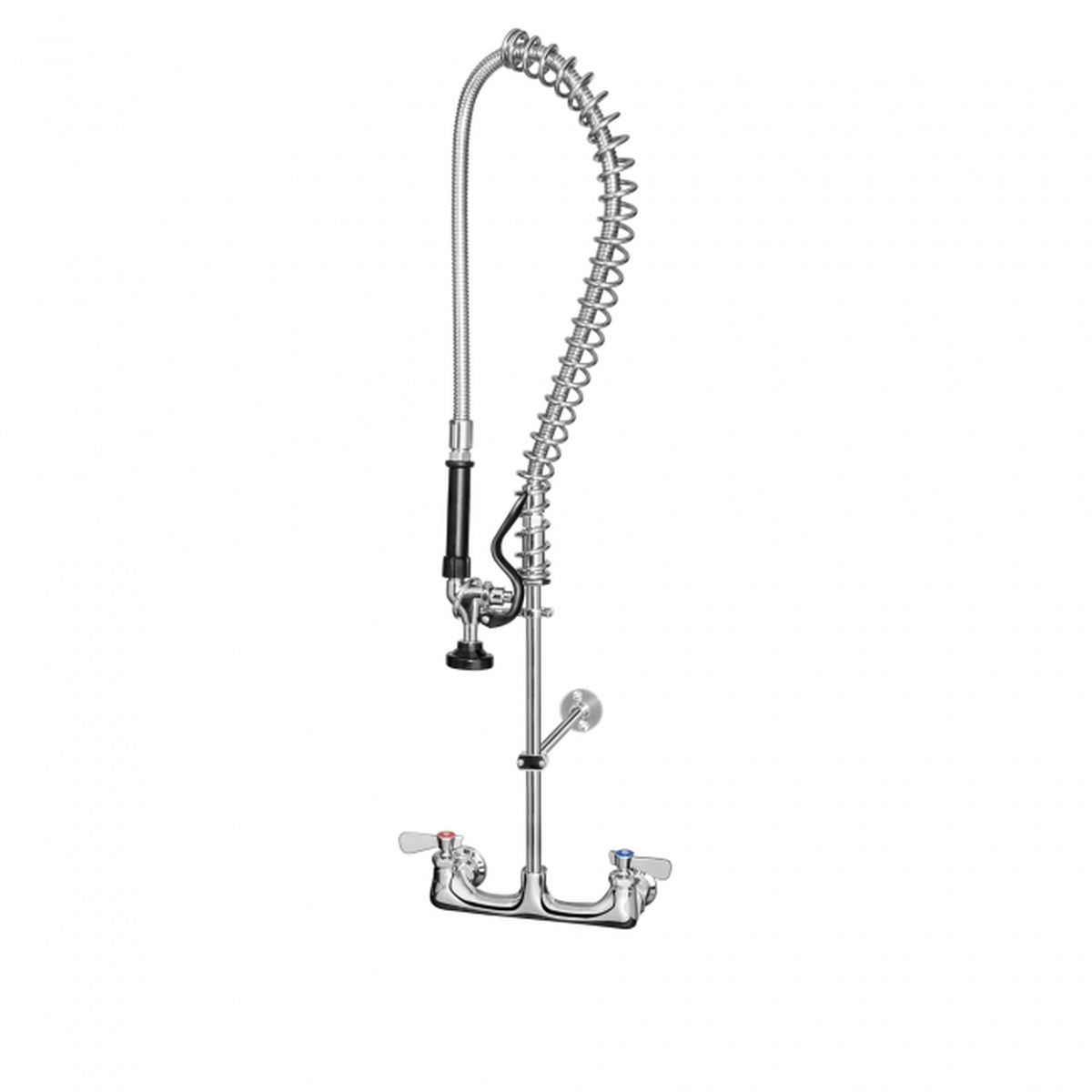 GSW USA AA-944G Add-On Faucet with 12-inch spout and coiled hose assembly on white background