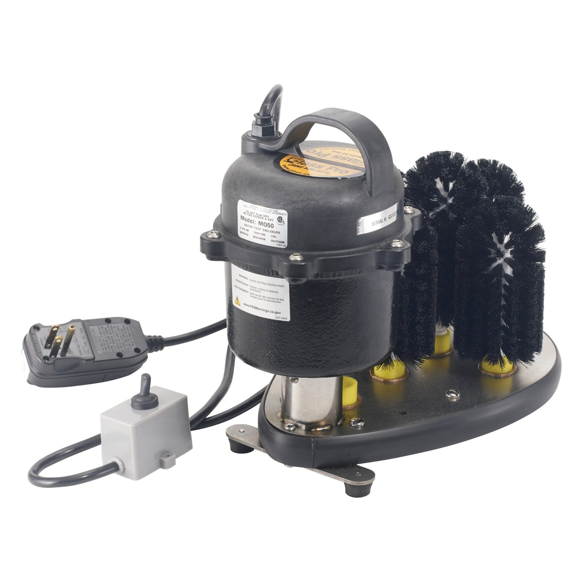 Bar Maid AA-SUB glass washer showing attached power cord and GFCI plug