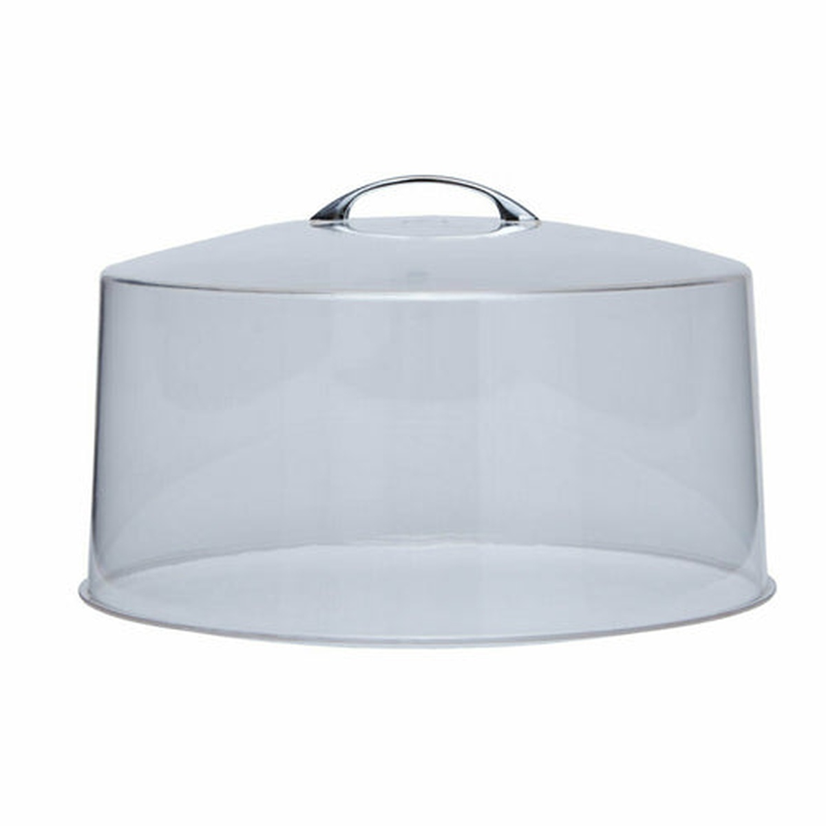 Libertyware ACC12 clear acrylic dome cake cover with stainless steel handle, 12-inch diameter