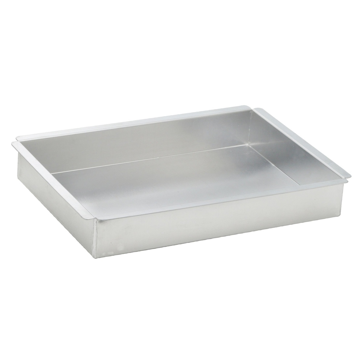 Winco ACP-0913 rectangular aluminum cake pan with straight sides and extended flange, 13 x 9 x 2 inches