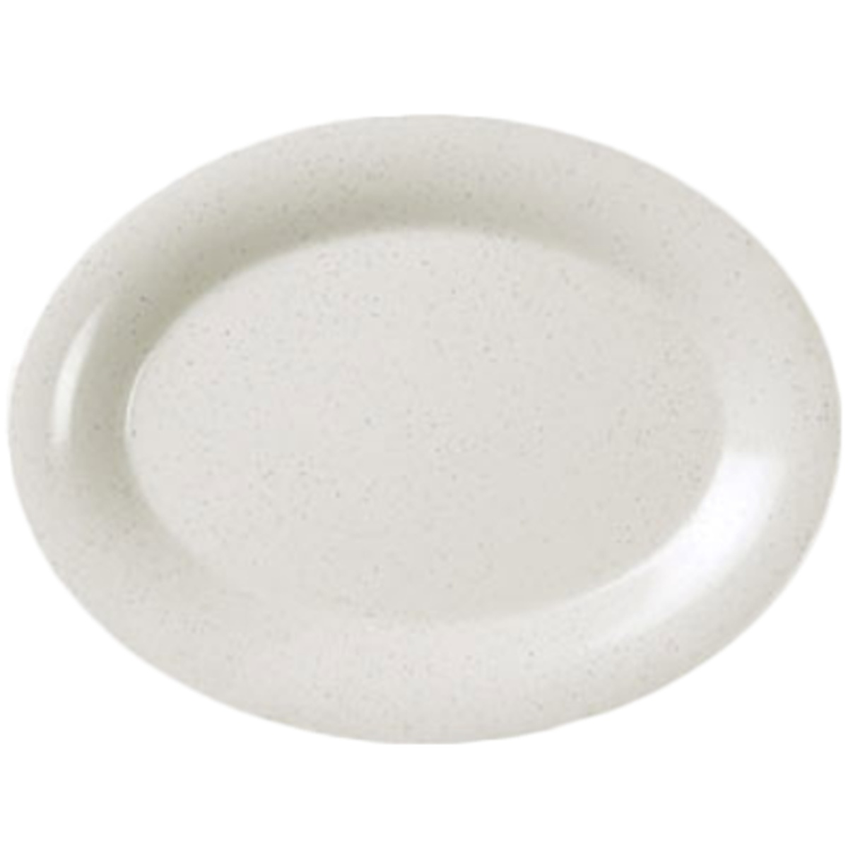Thunder Group AD216WS white melamine oval platter, San Marino collection, 16-1/4 inch x 12 inch
