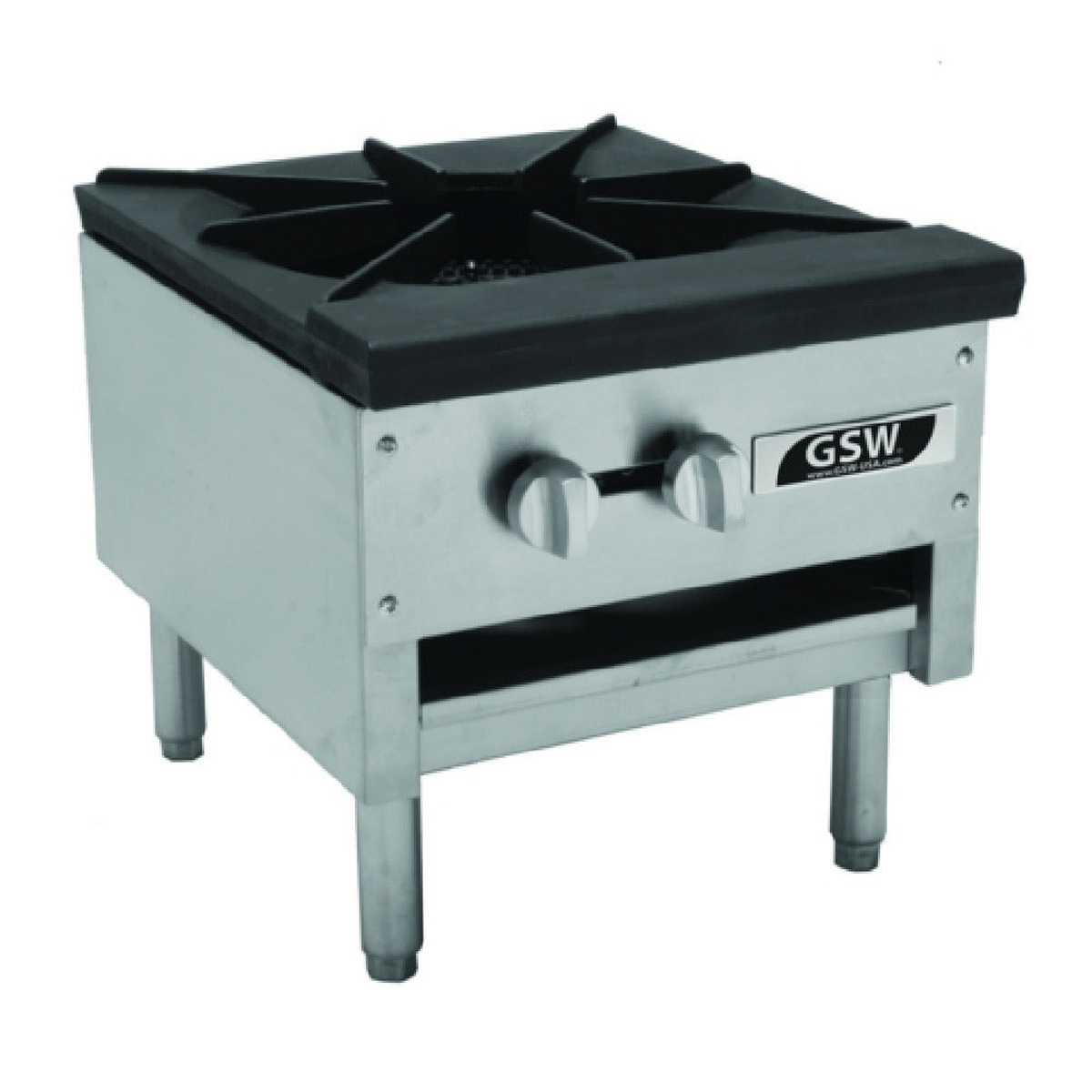 GSW USA AESP1-3R18NG stainless steel single-burner stock pot range