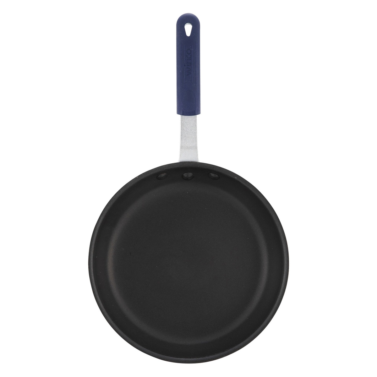 Top down view of Winco 10 inch Gladiator fry pan showing non-stick surface