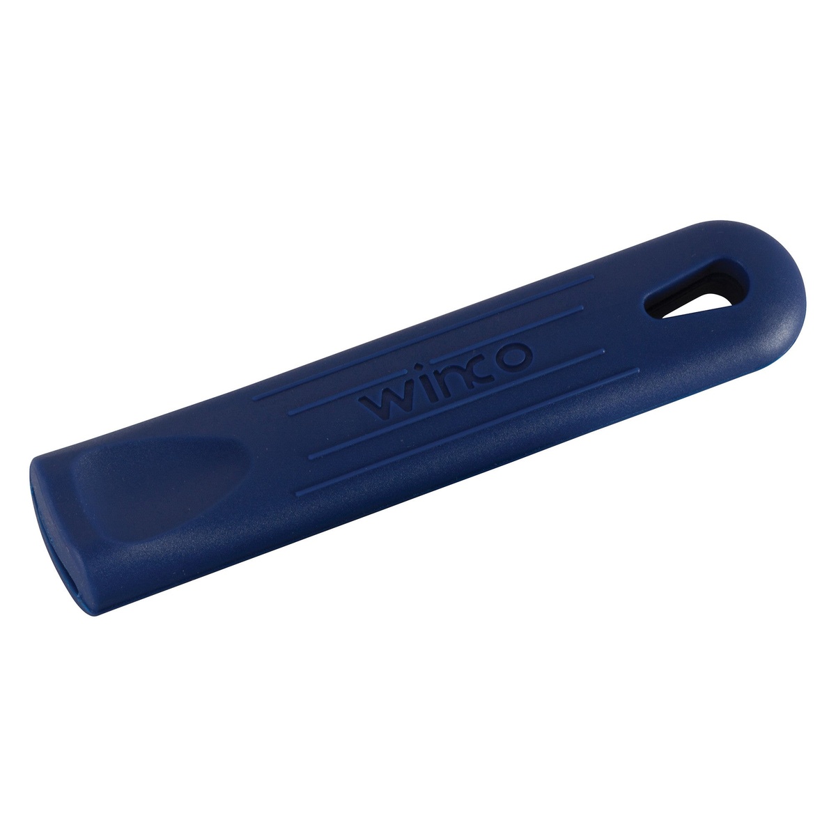 Winco AFP-3HX blue silicone removable handle sleeve for fry and sauce pans