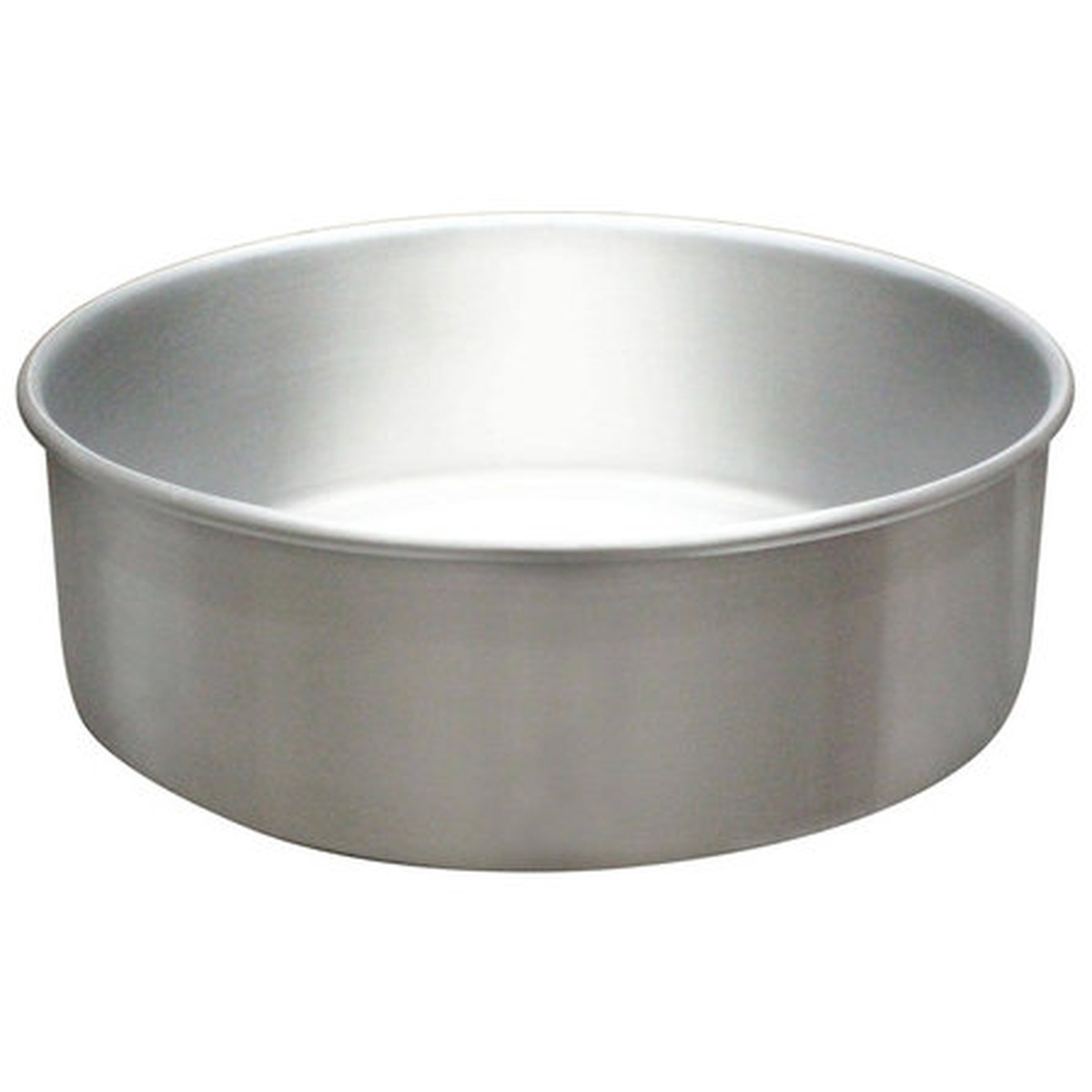 Thunder Group ALCP1003 round silver aluminum layer cake pan with straight sides, 10-inch diameter by 3-inch height