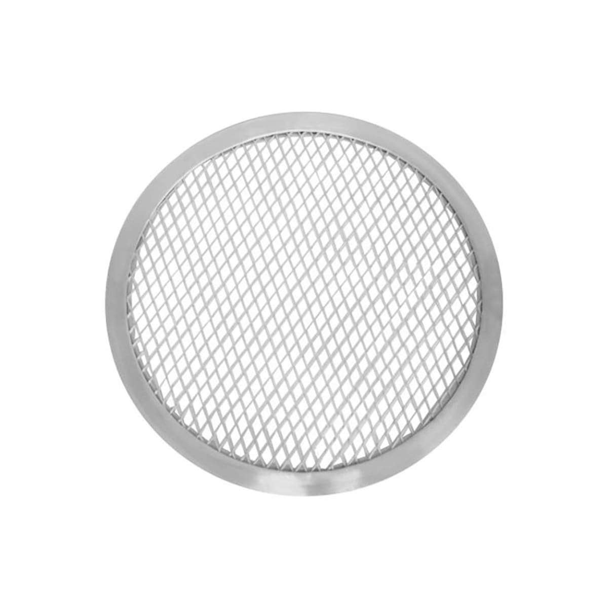 Thunder Group ALPZ16 16-inch round aluminum pizza screen with diamond mesh pattern and seamless rim