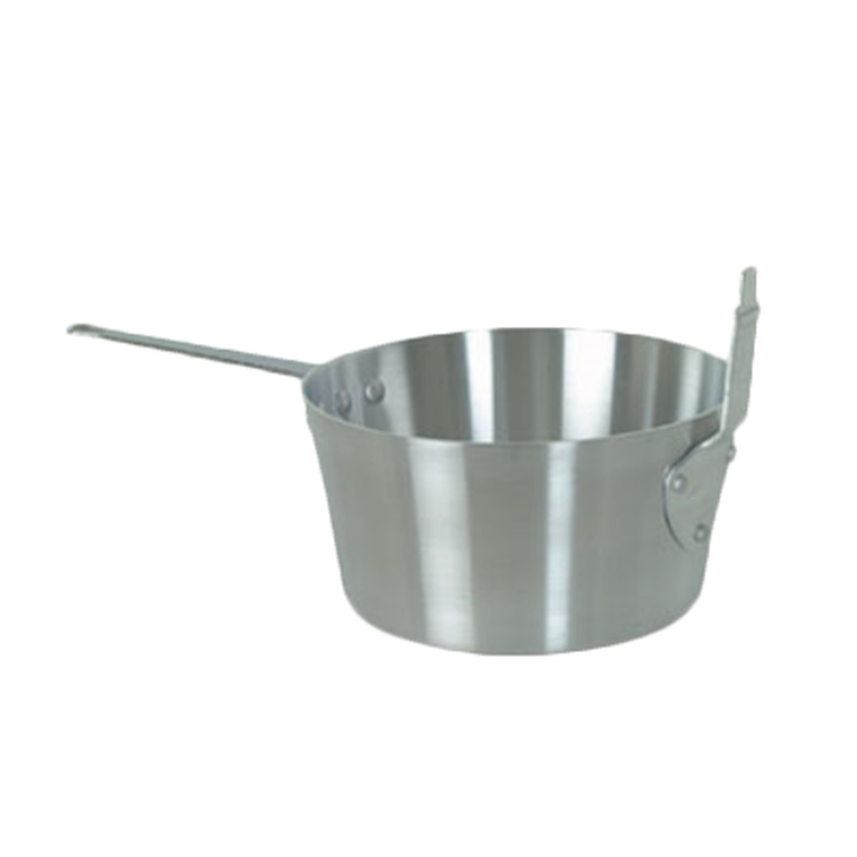 Thunder Group ALSF002 7 Qt aluminum fryer pot with extended handle and stem catcher, mirror finish