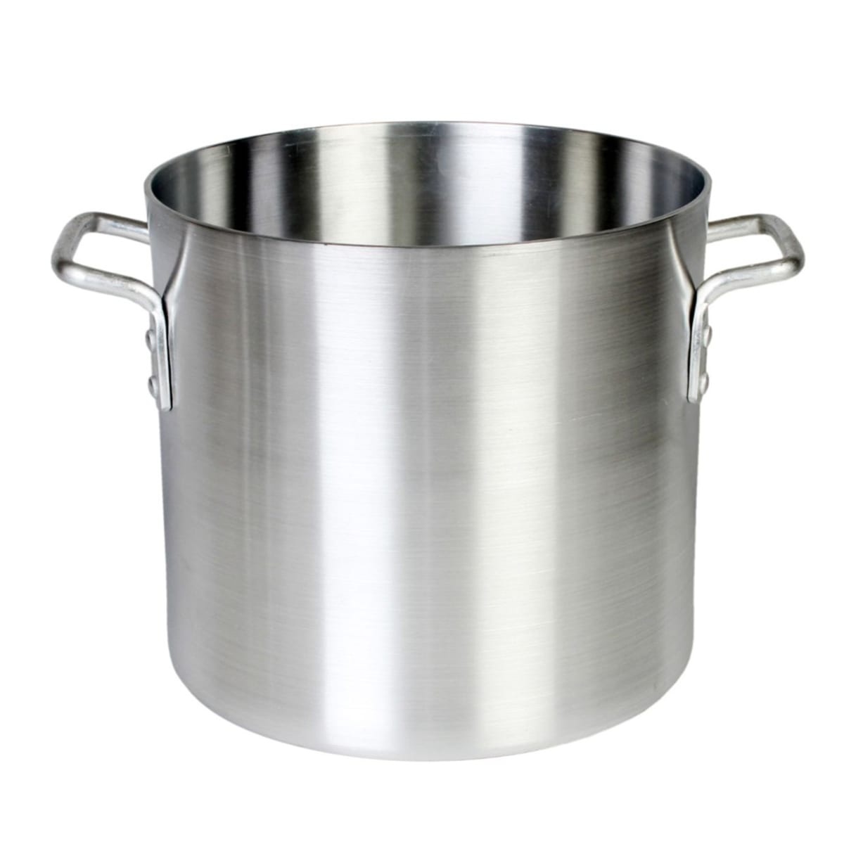 Thunder Group 12 quart aluminum stock pot with silver finish