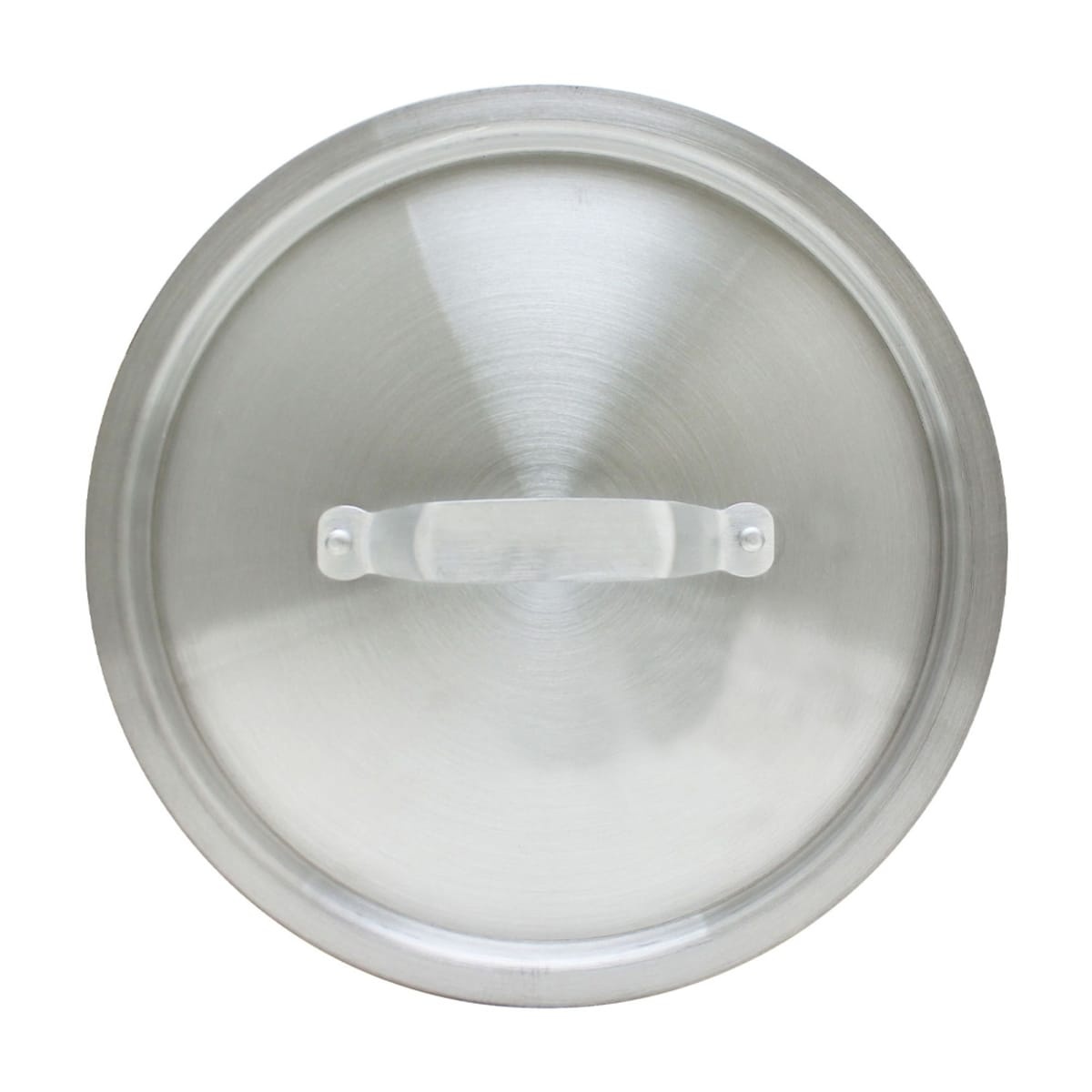 Thunder Group ALSKSS102 aluminum sauce pan cover with integrated handle, top view