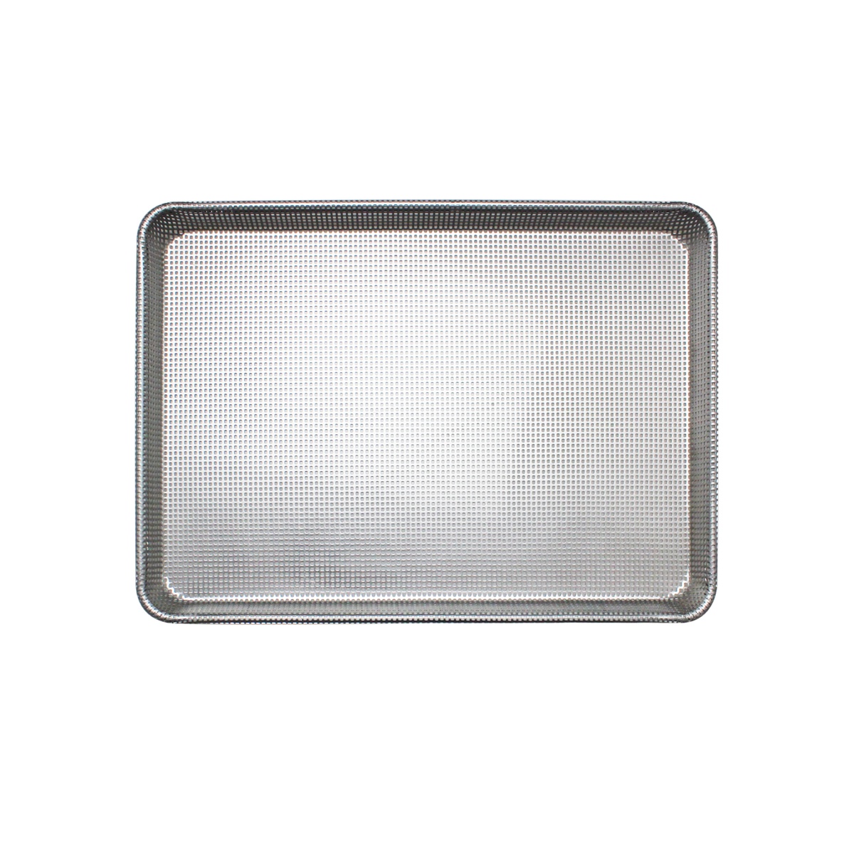 Thunder Group ALSP1813PG half-size perforated aluminum sheet pan, top-down view showing full perforated surface
