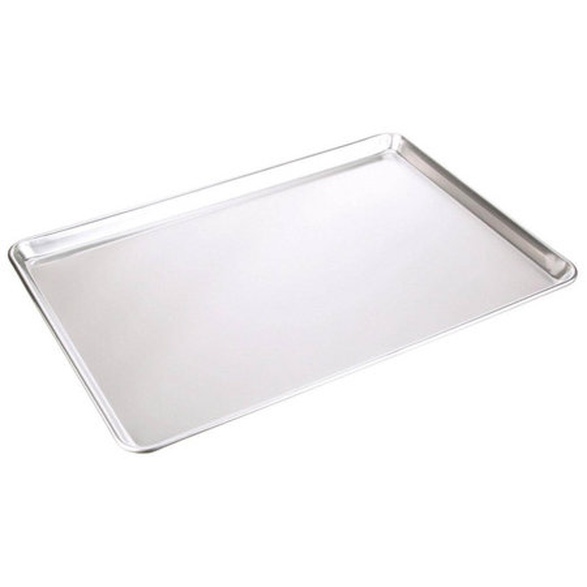 Winco ALXP-0609 aluminum sheet pan with raised edges and smooth flat baking surface