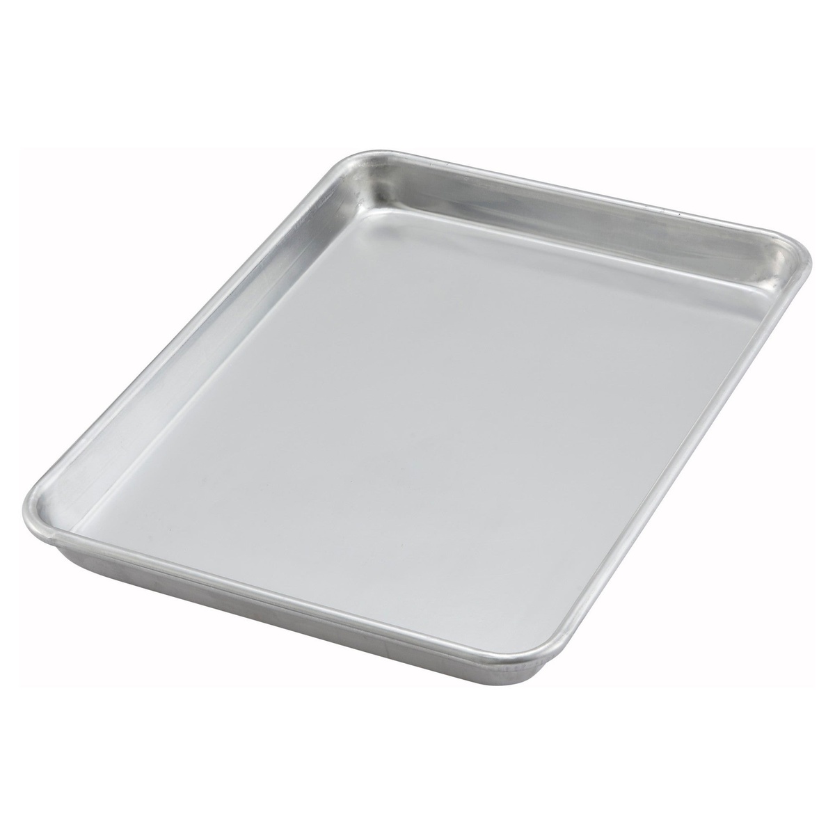 Winco ALXP-1013 quarter-size aluminum sheet pan with closed bead rim and wire-reinforced edge