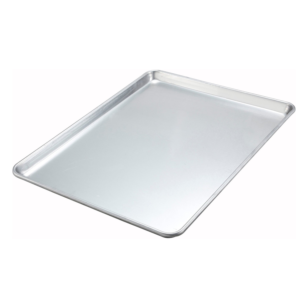 Winco ALXP-1622 2/3 size aluminum sheet pan with closed bead rim, 16 x 22 inches