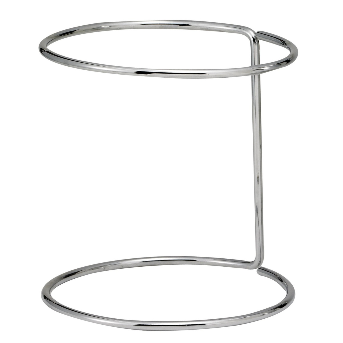 Winco APCD-6R stainless steel rack stand alone on white background