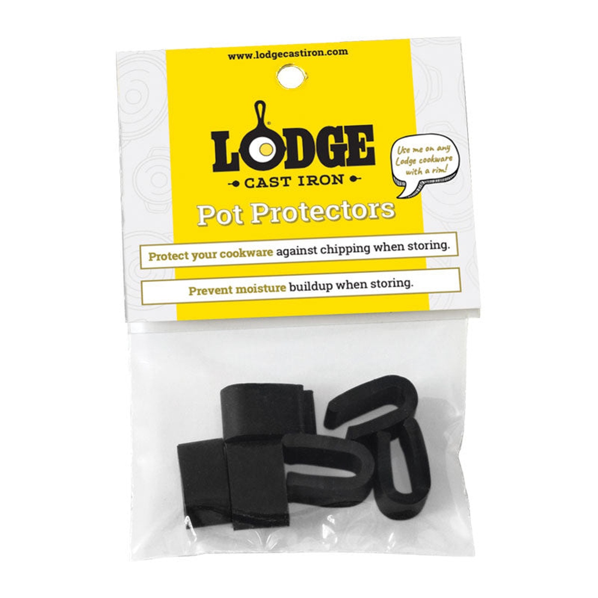 Lodge Cast Iron APP11 Pot Protectors set of 6 in retail packaging