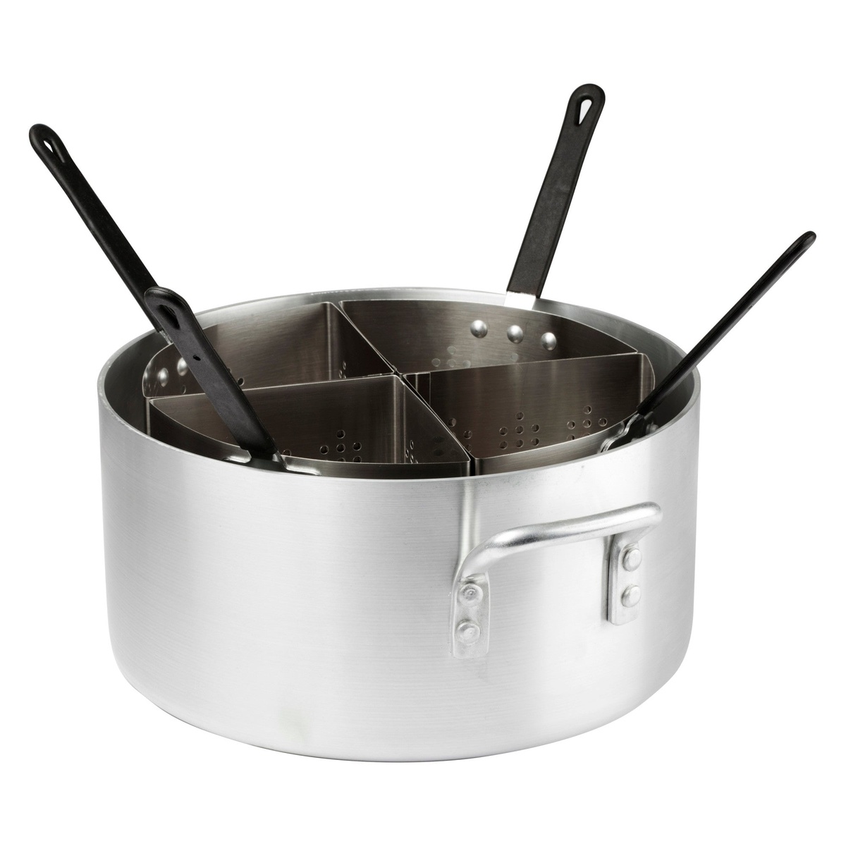 Winco APS-20 Pasta Cooker Set with four inserts