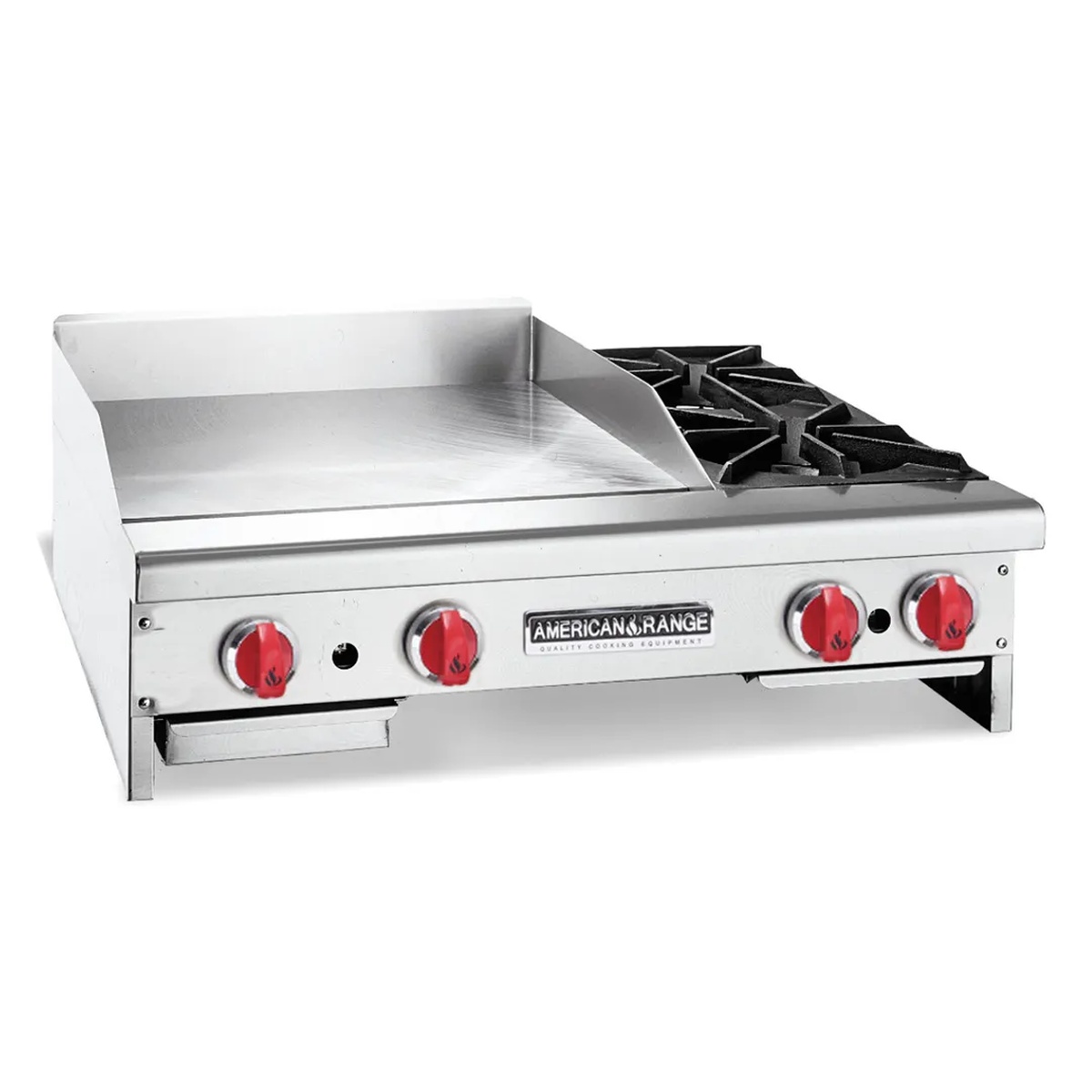 American Range AR36-24G2OB countertop griddle and open burner combination
