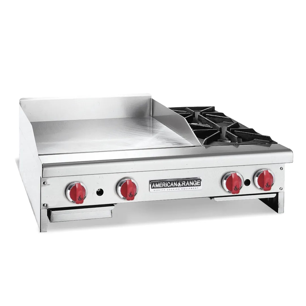American Range AR48-36G2OB countertop griddle and open burner combination