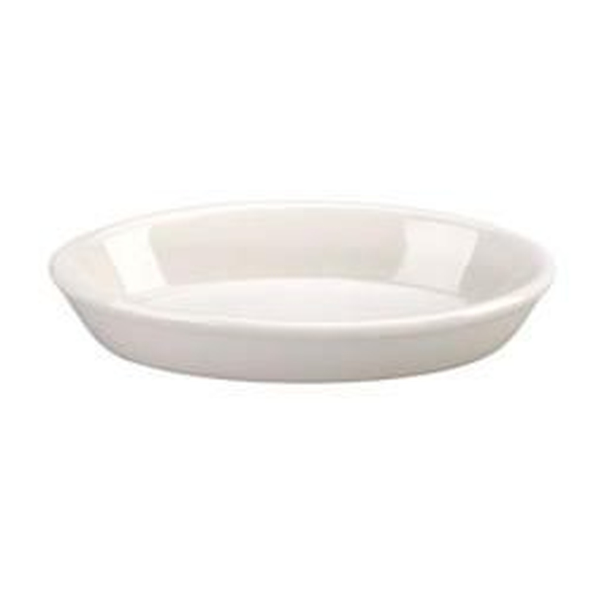 Vertex China ARG-66 Market Buffet bright white oval porcelain baker, 8 oz capacity