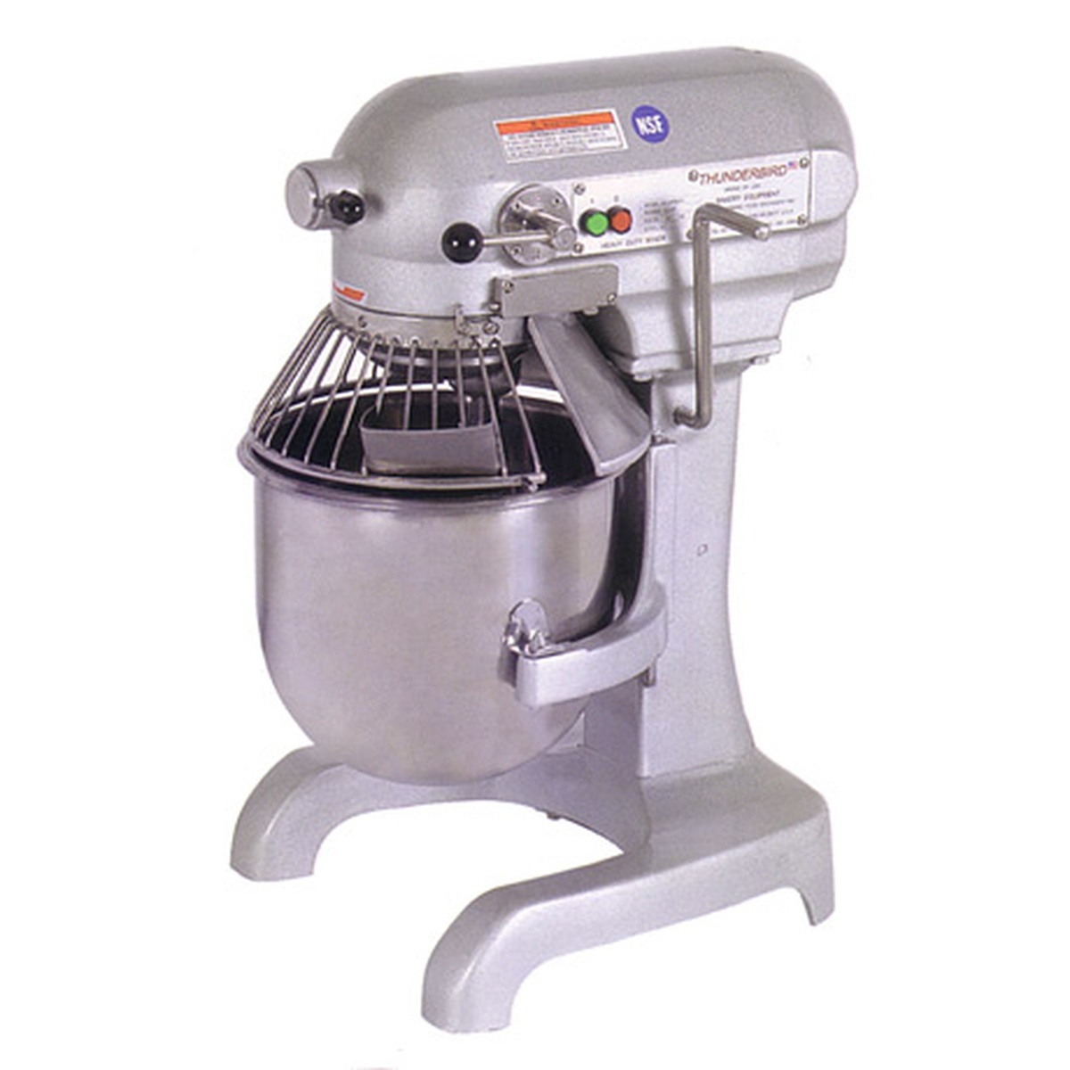 Thunderbird ARM-01 10-quart planetary mixer with stainless steel bowl and safety guard