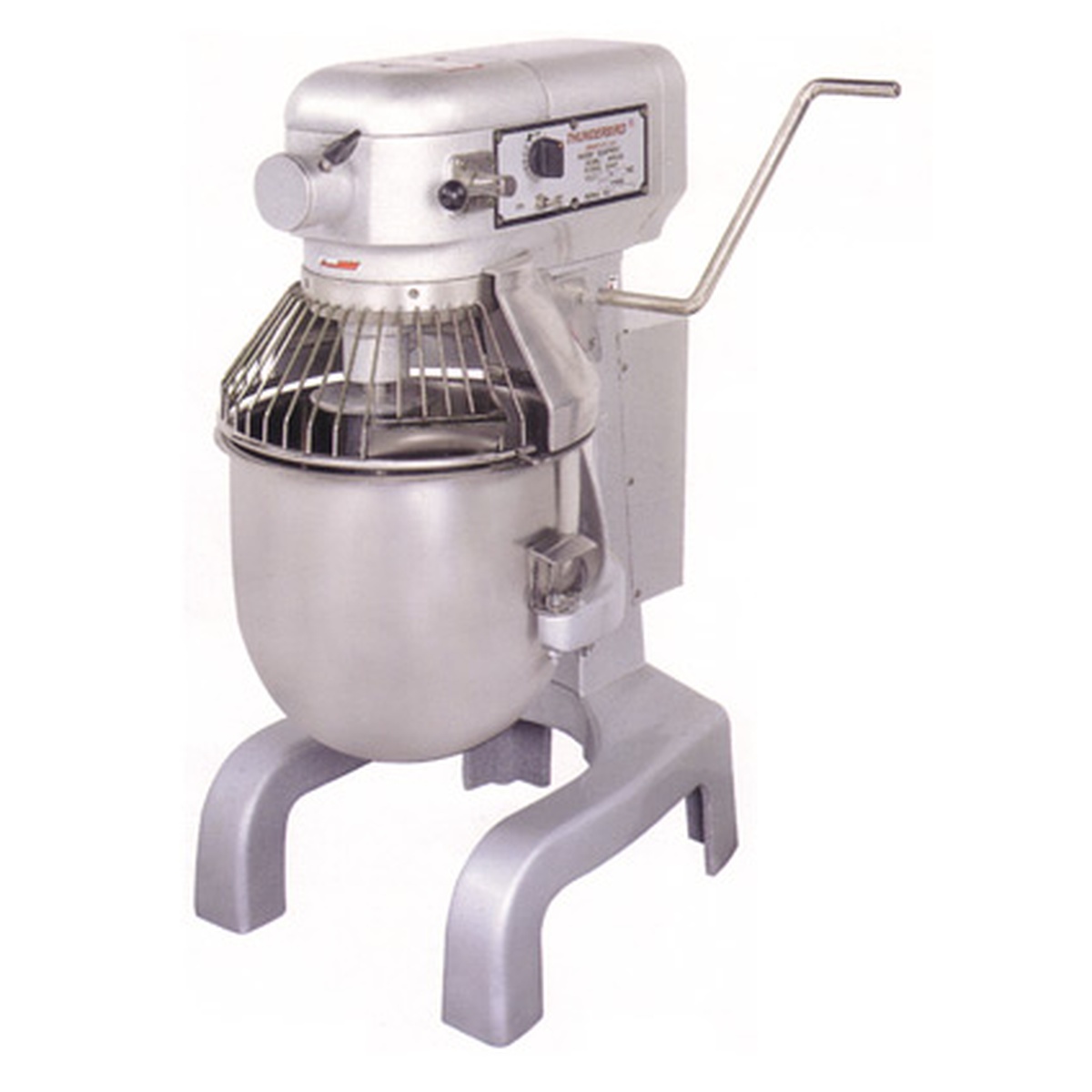 Thunderbird ARM-02 20-quart planetary mixer with bowl, wire guard, and lift handle