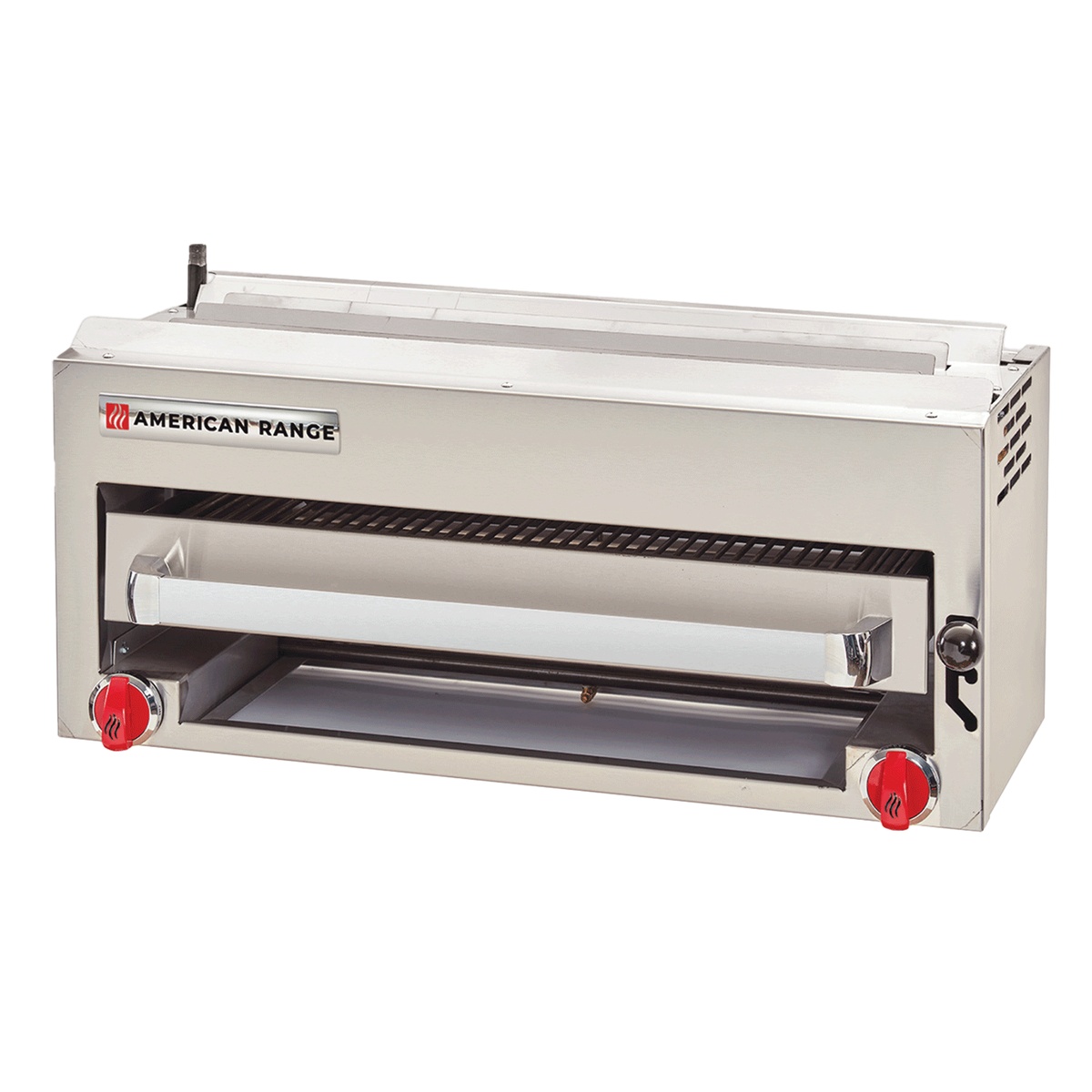 American Range ARSB-36 stainless steel salamander broiler front view