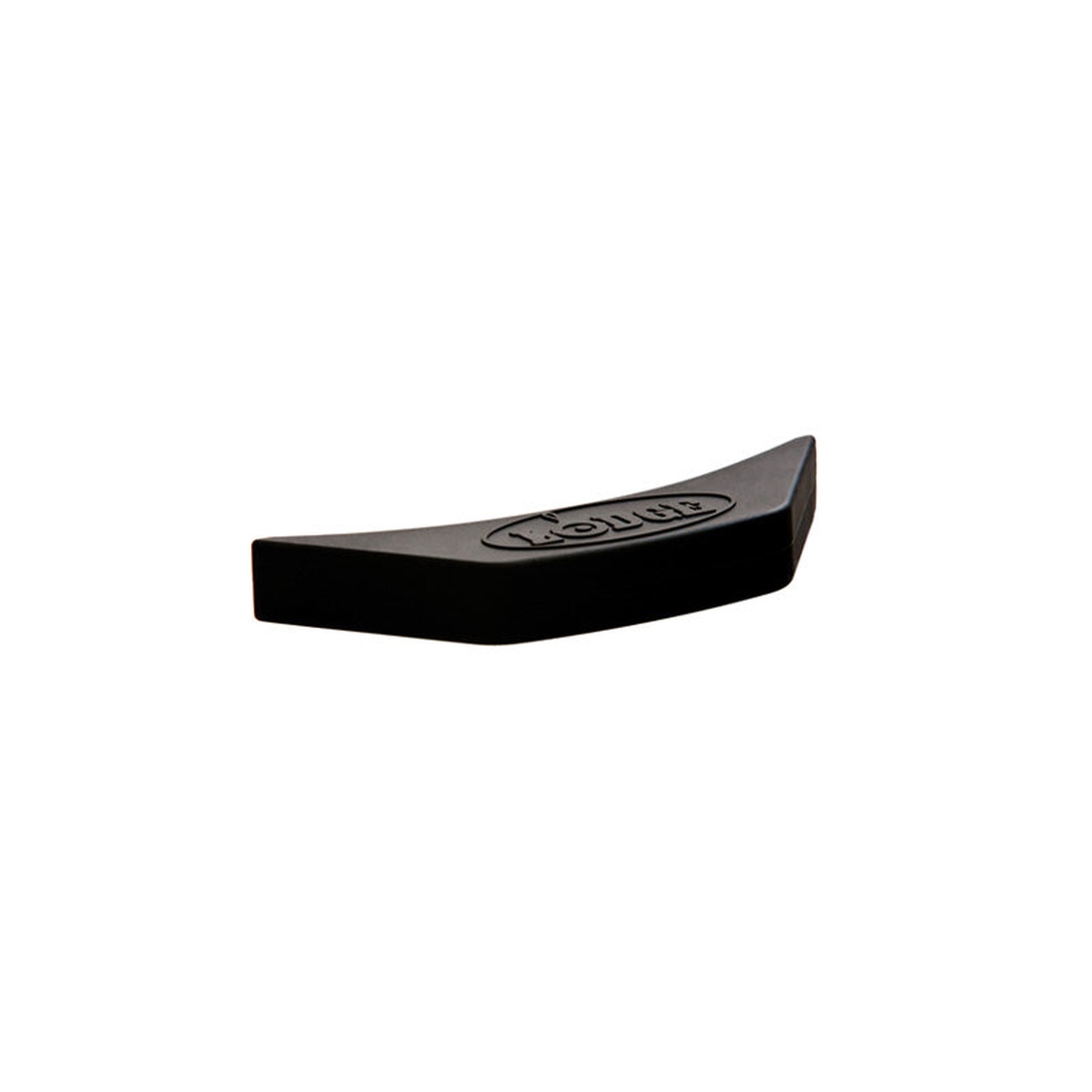 Lodge black silicone assist handle holder on white background
