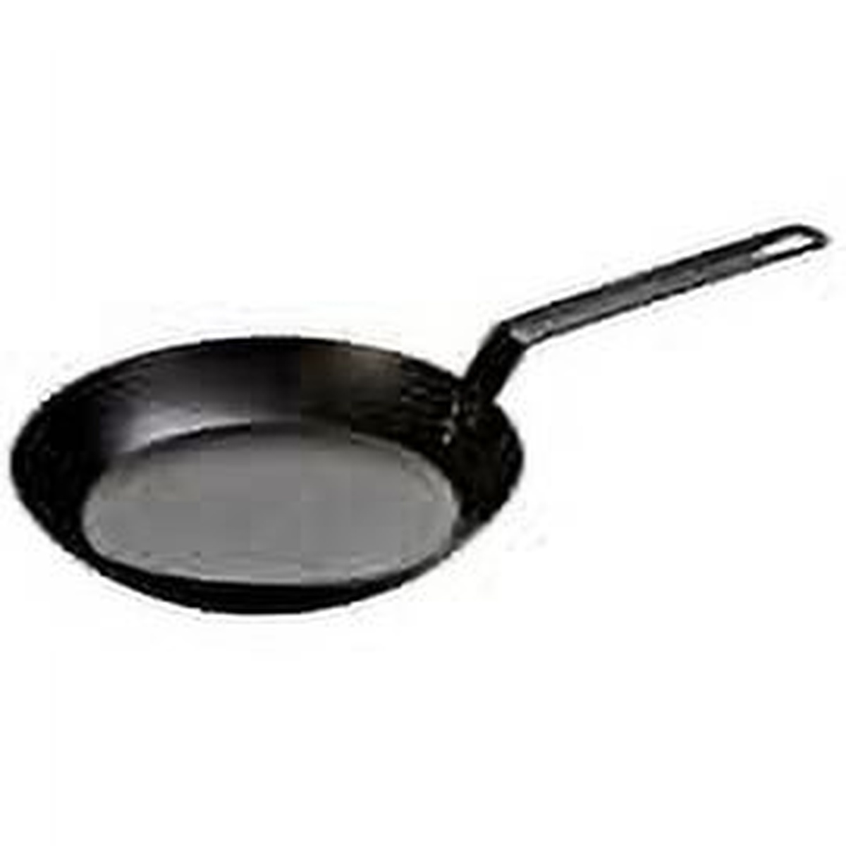 Lodge pre-seasoned carbon steel skillet with long handle, compatible with the silicone handle holder