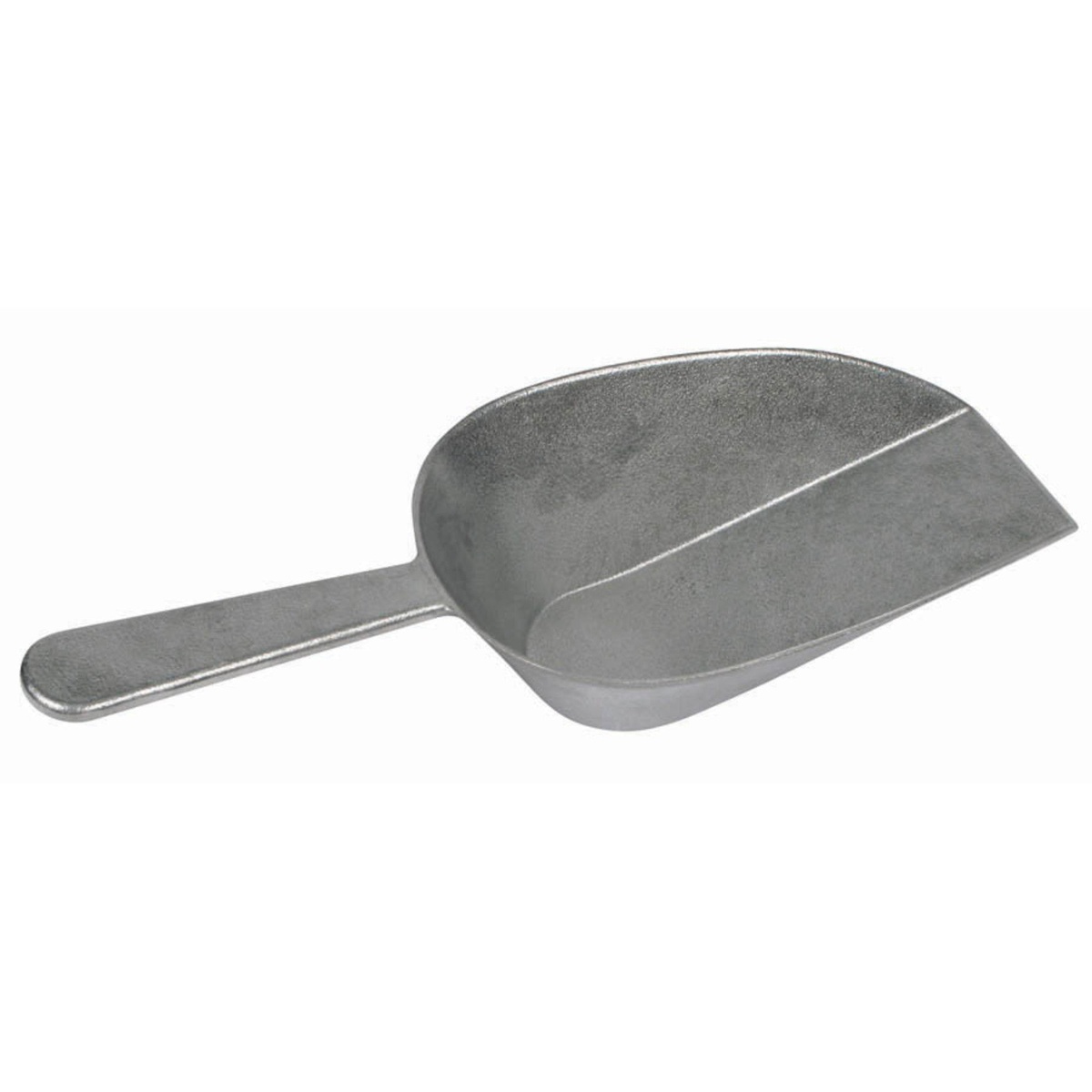 Winco ASFB-24 24 oz aluminum flat-bottom utility scoop with ergonomic handle