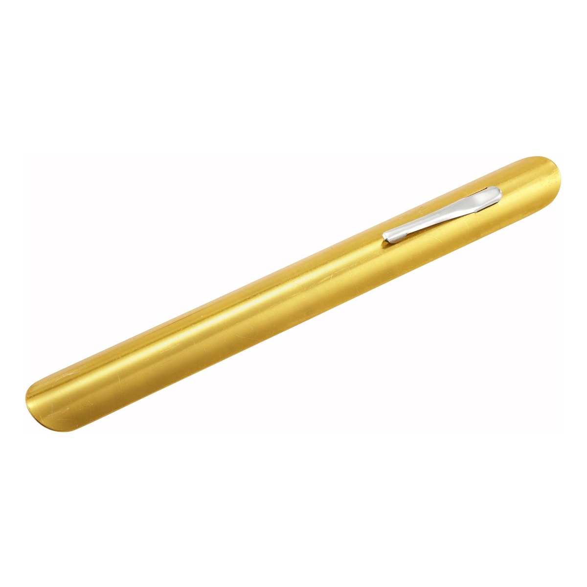 Winco ATC-16G 6-inch gold aluminum table crumber with silver pocket clip